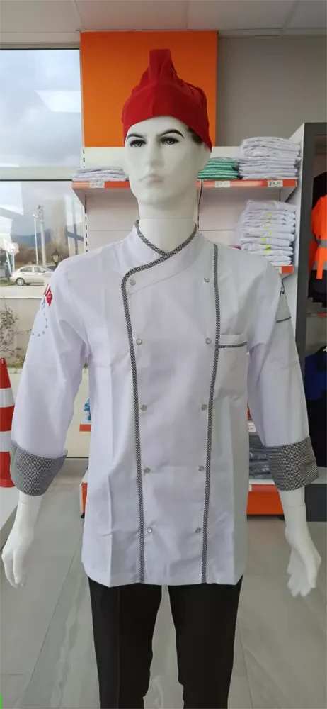 ERKEK AŞÇI ÇEKETİ HAKİM YAKA M